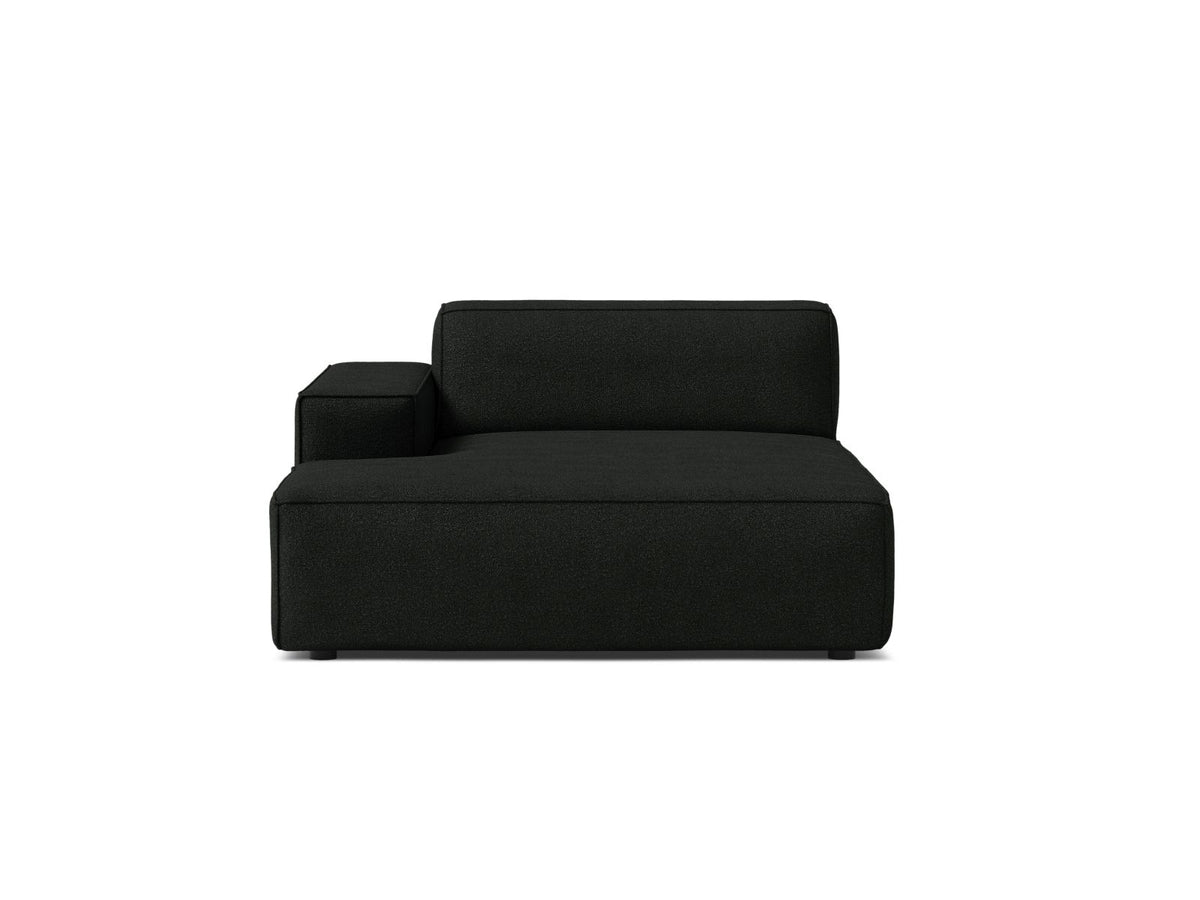1-Sitzer Chaise Longue Links Jodie in Black-Baloo präsentiert im Onlineshop von KAQTU Design AG. Modulares Sofa ist von Micadoni