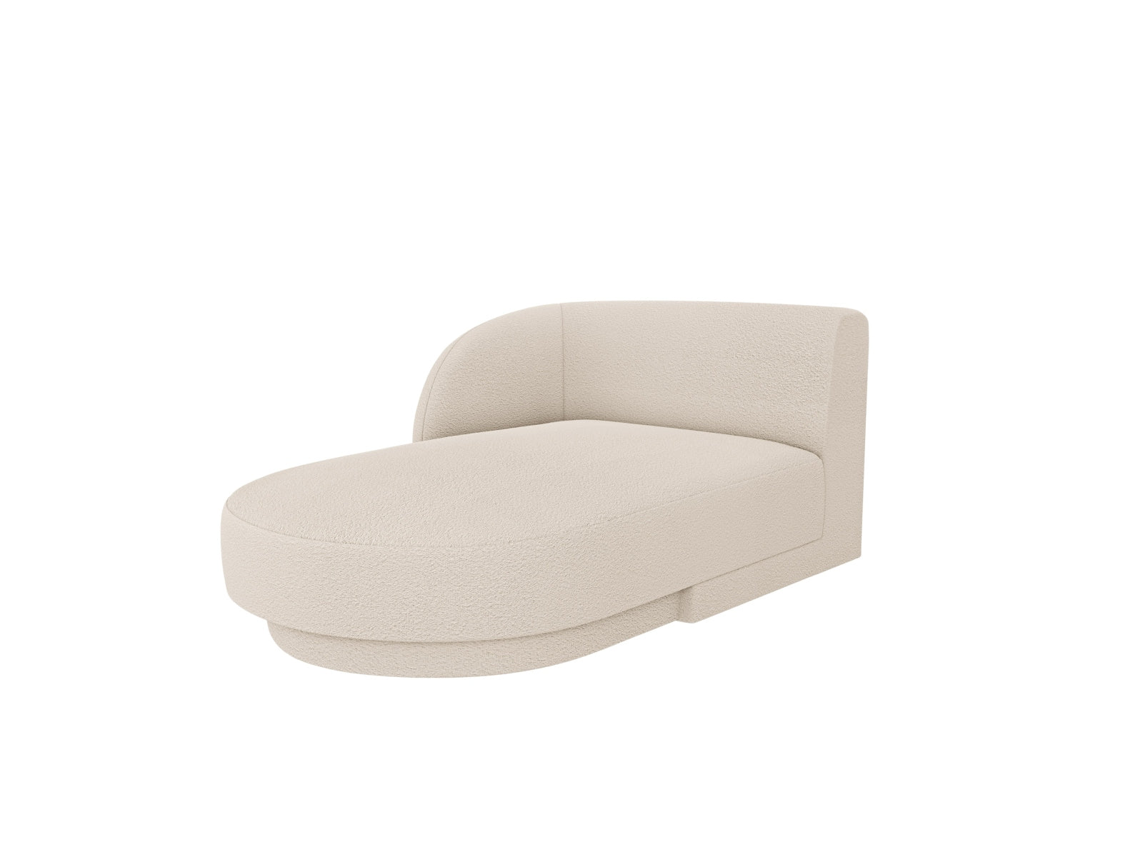 Miley Boucle Sofa Chaise Lounge links 2 Sitzer in Beige präsentiert im Onlineshop von KAQTU Design AG. L-Sofa links ist von Micadoni
