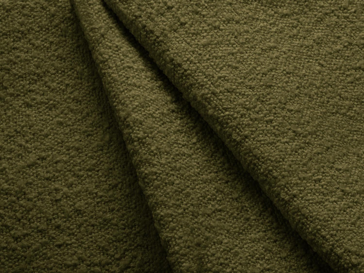 Miley Boucle Sofa Chaise Lounge links 2 Sitzer in Dark Olive Green-Baloo präsentiert im Onlineshop von KAQTU Design AG. L-Sofa links ist von Micadoni