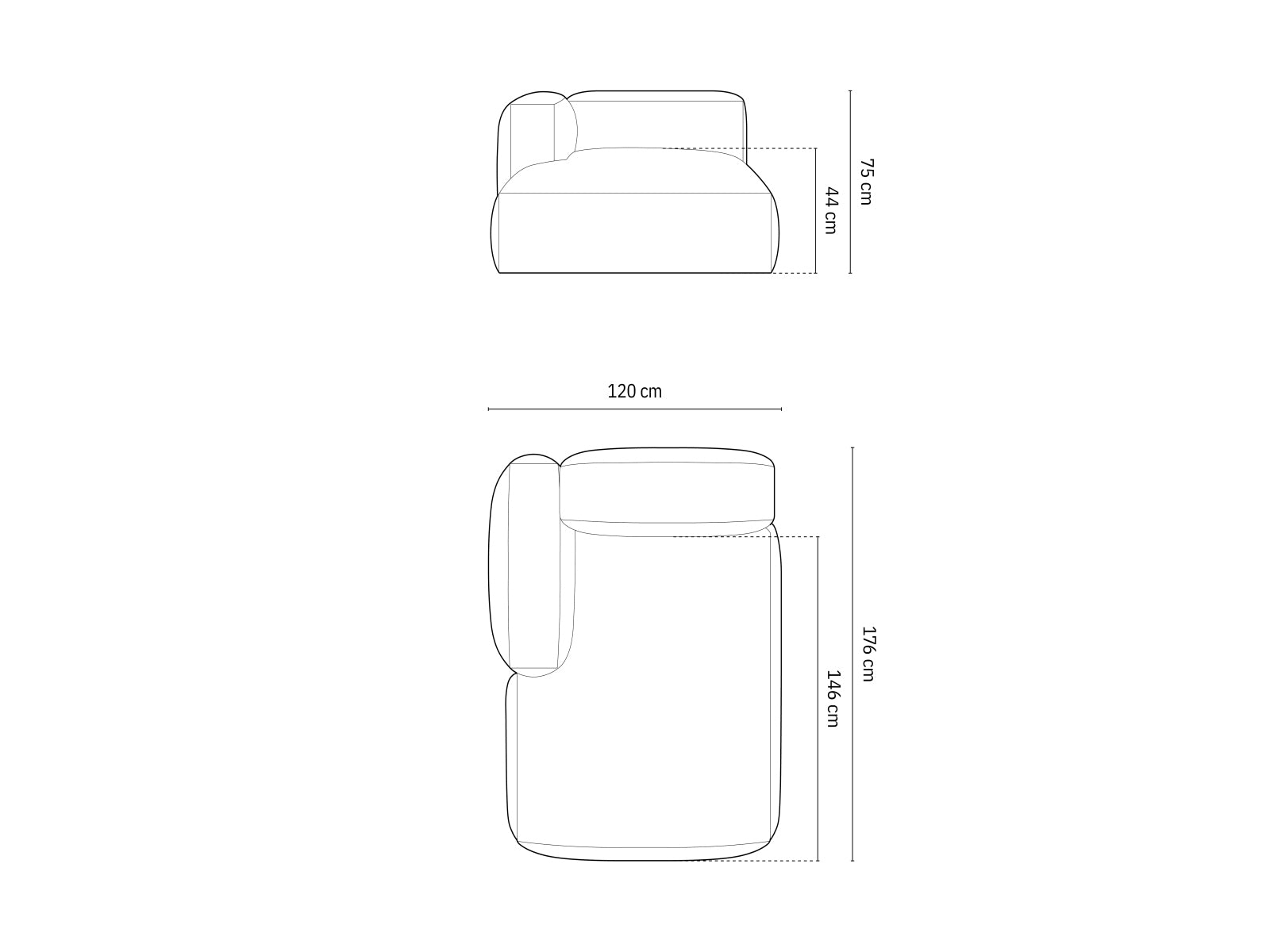 Entdecken Sie das Martina Sofa Chaise Lounge links von Micadoni – ein elegantes Möbelstück, das Komfort und Stil in Ihr Zuhause bringt.