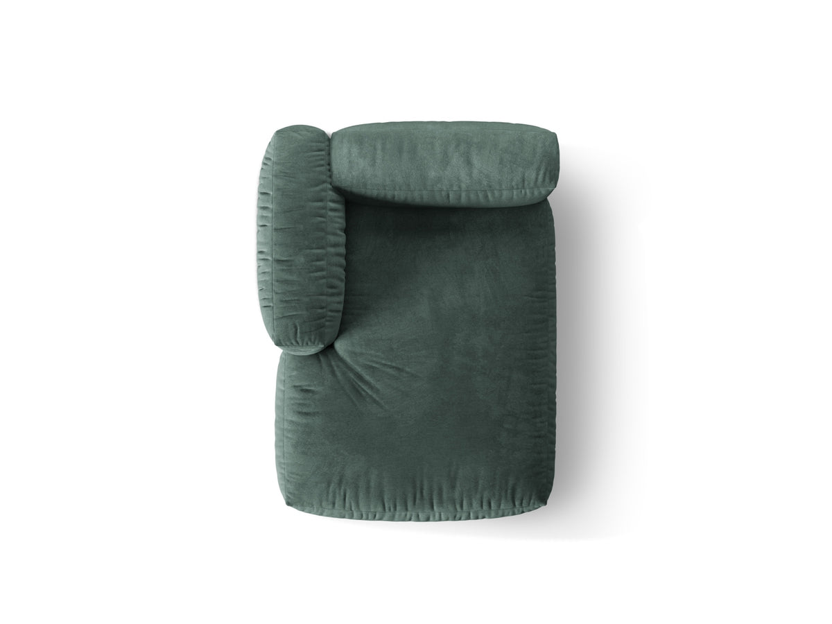 Martina Sofa Chaise Lounge links 1 Sitz in Petrol-Vogue präsentiert im Onlineshop von KAQTU Design AG. L-Sofa links ist von Micadoni
