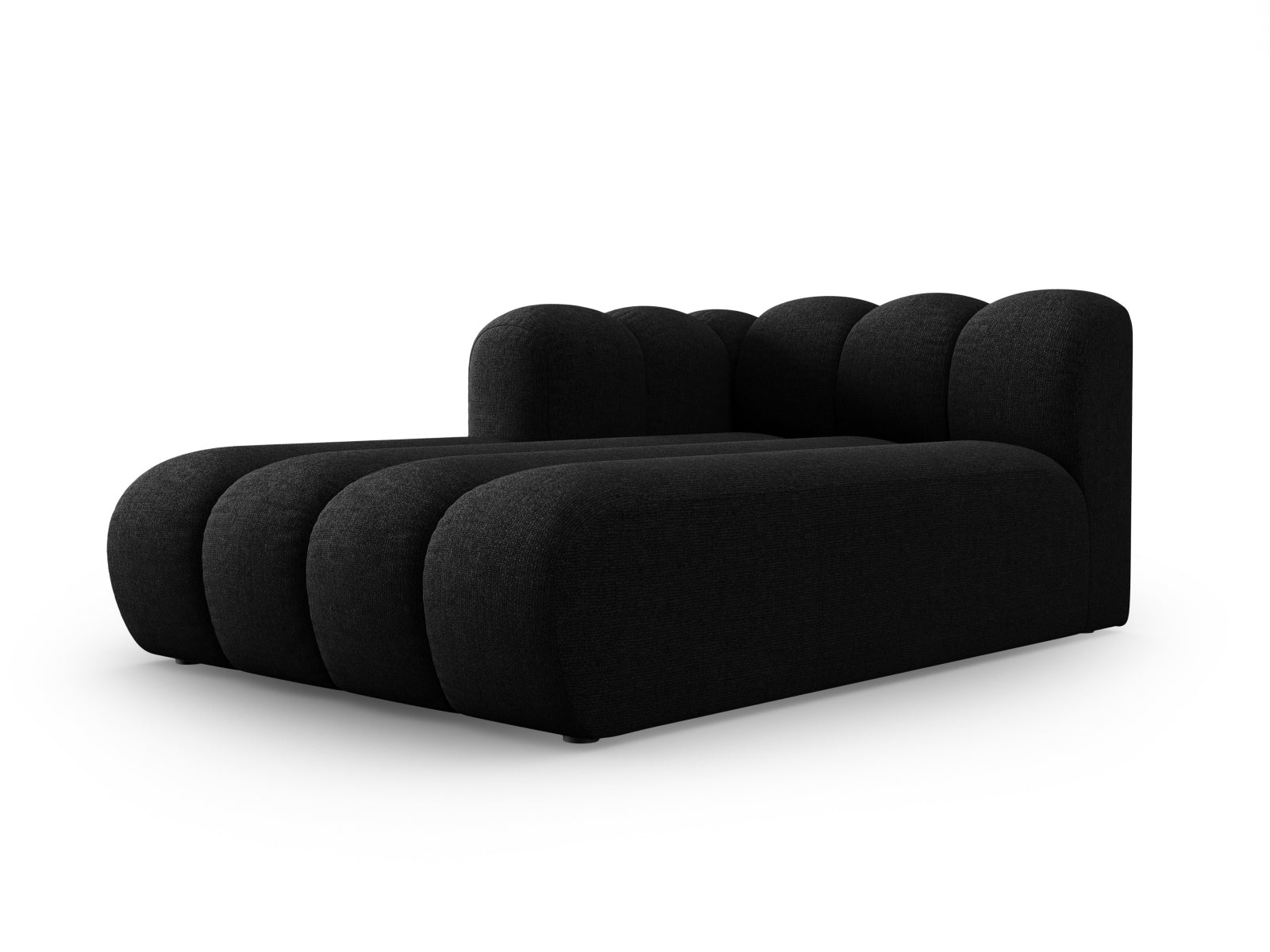 Lupine Sofa Chaise Lounge links 2 Sitzer in Black präsentiert im Onlineshop von KAQTU Design AG. L-Sofa links ist von Micadoni