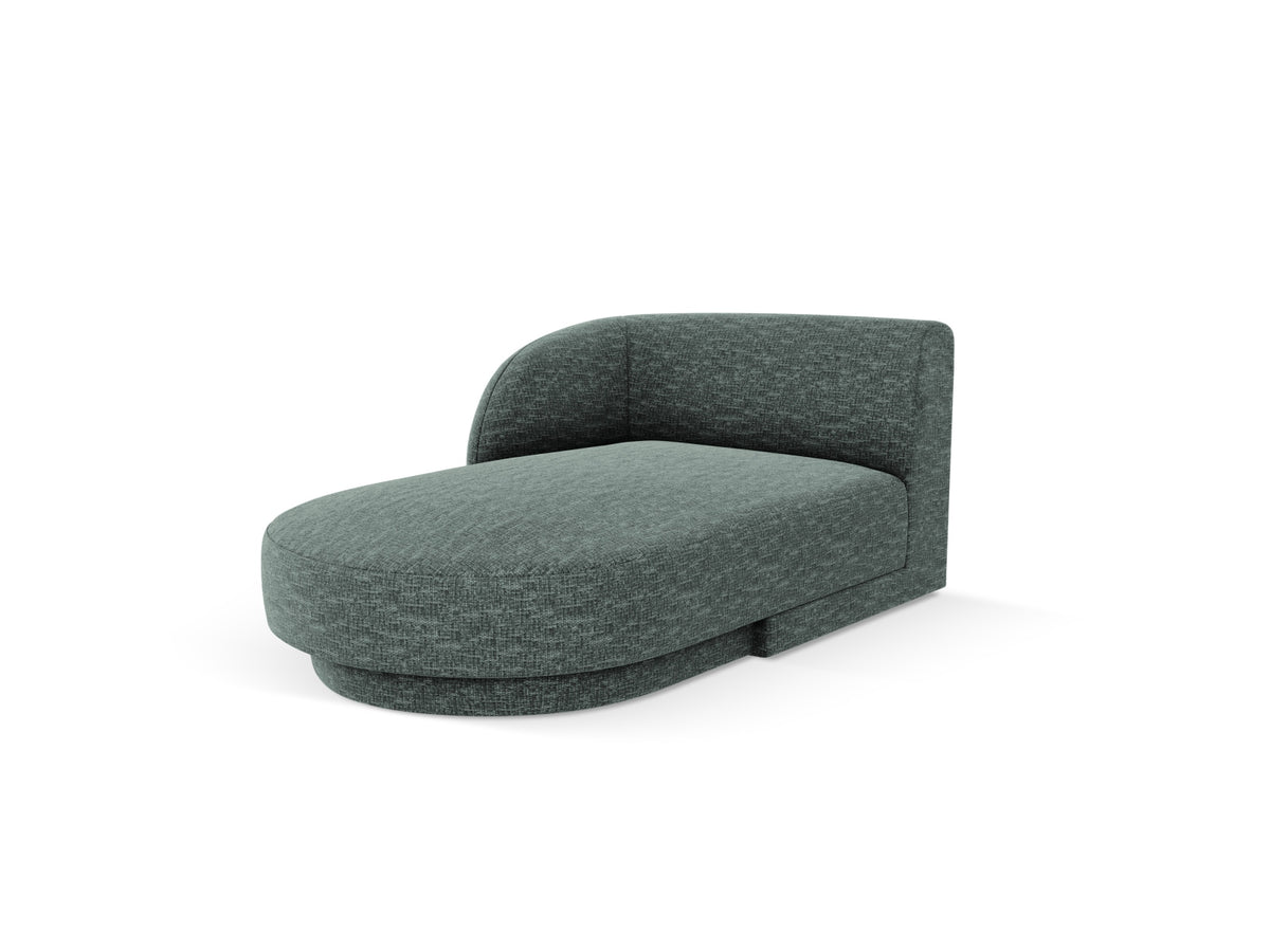 Miley Sofa Chaise Lounge links 2 Sitzer in Petrol-Haga präsentiert im Onlineshop von KAQTU Design AG. L-Sofa links ist von Micadoni