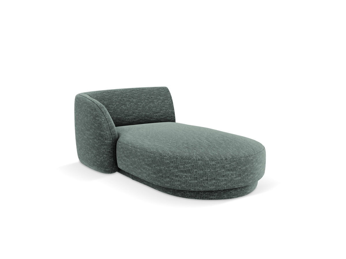 Miley Sofa Chaise Lounge links 2 Sitzer in Petrol-Haga präsentiert im Onlineshop von KAQTU Design AG. L-Sofa links ist von Micadoni
