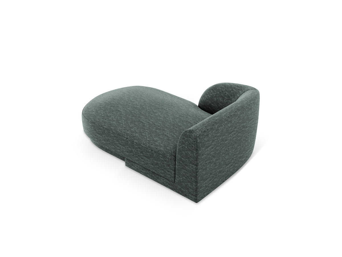 Miley Sofa Chaise Lounge links 2 Sitzer in Petrol-Haga präsentiert im Onlineshop von KAQTU Design AG. L-Sofa links ist von Micadoni