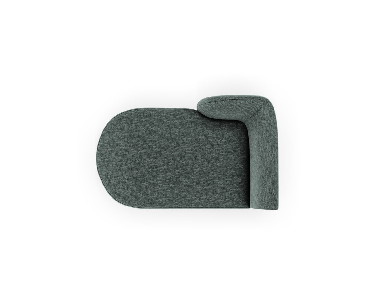Miley Sofa Chaise Lounge links 2 Sitzer in Petrol-Haga präsentiert im Onlineshop von KAQTU Design AG. L-Sofa links ist von Micadoni