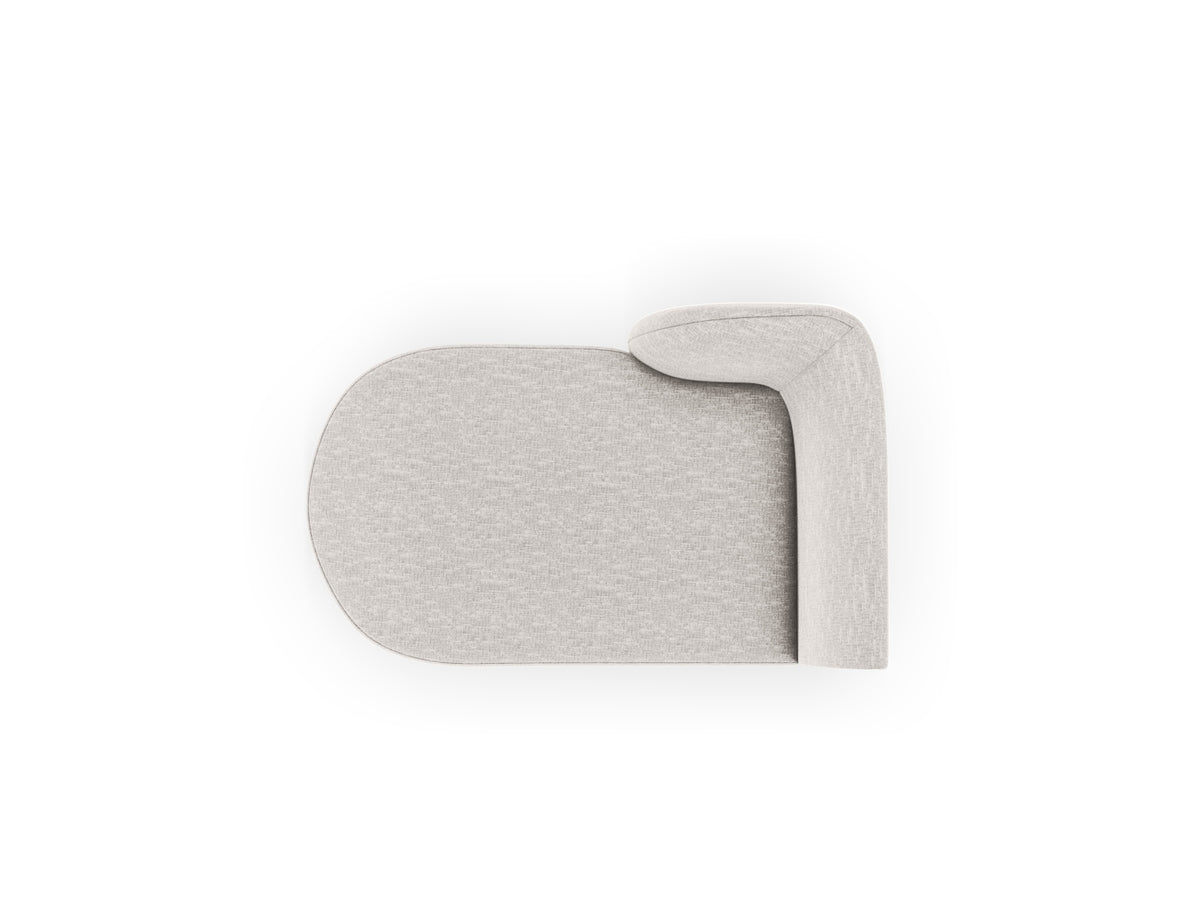 Miley Sofa Chaise Lounge links 2 Sitzer in Light Grey-Haga präsentiert im Onlineshop von KAQTU Design AG. L-Sofa links ist von Micadoni