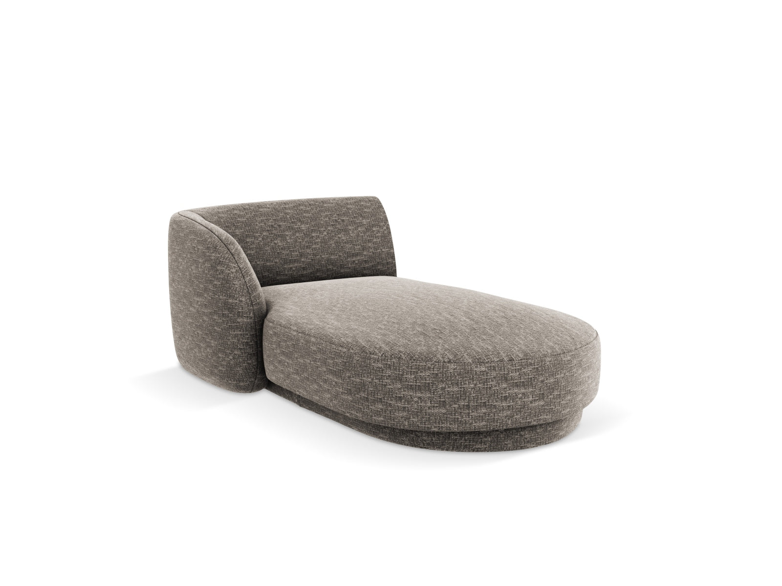 Elegantes Miley Sofa Chaise Lounge links, 2-Sitzer in stilvollem Grau, ideal für moderne Wohnräume, erhältlich bei KAQTU Design AG.