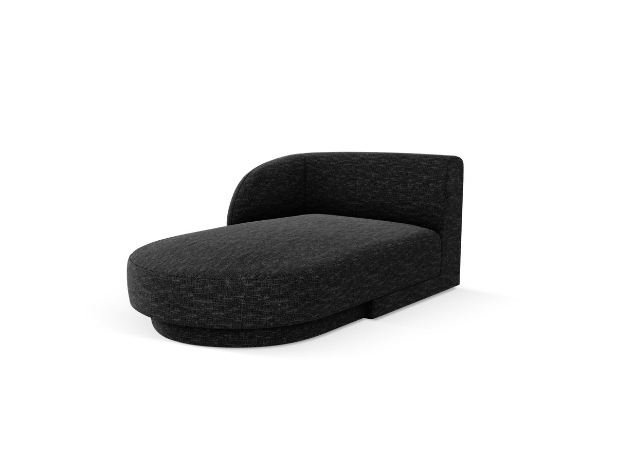 Miley Sofa Chaise Lounge links 2 Sitzer in Black-Haga präsentiert im Onlineshop von KAQTU Design AG. L-Sofa links ist von Micadoni