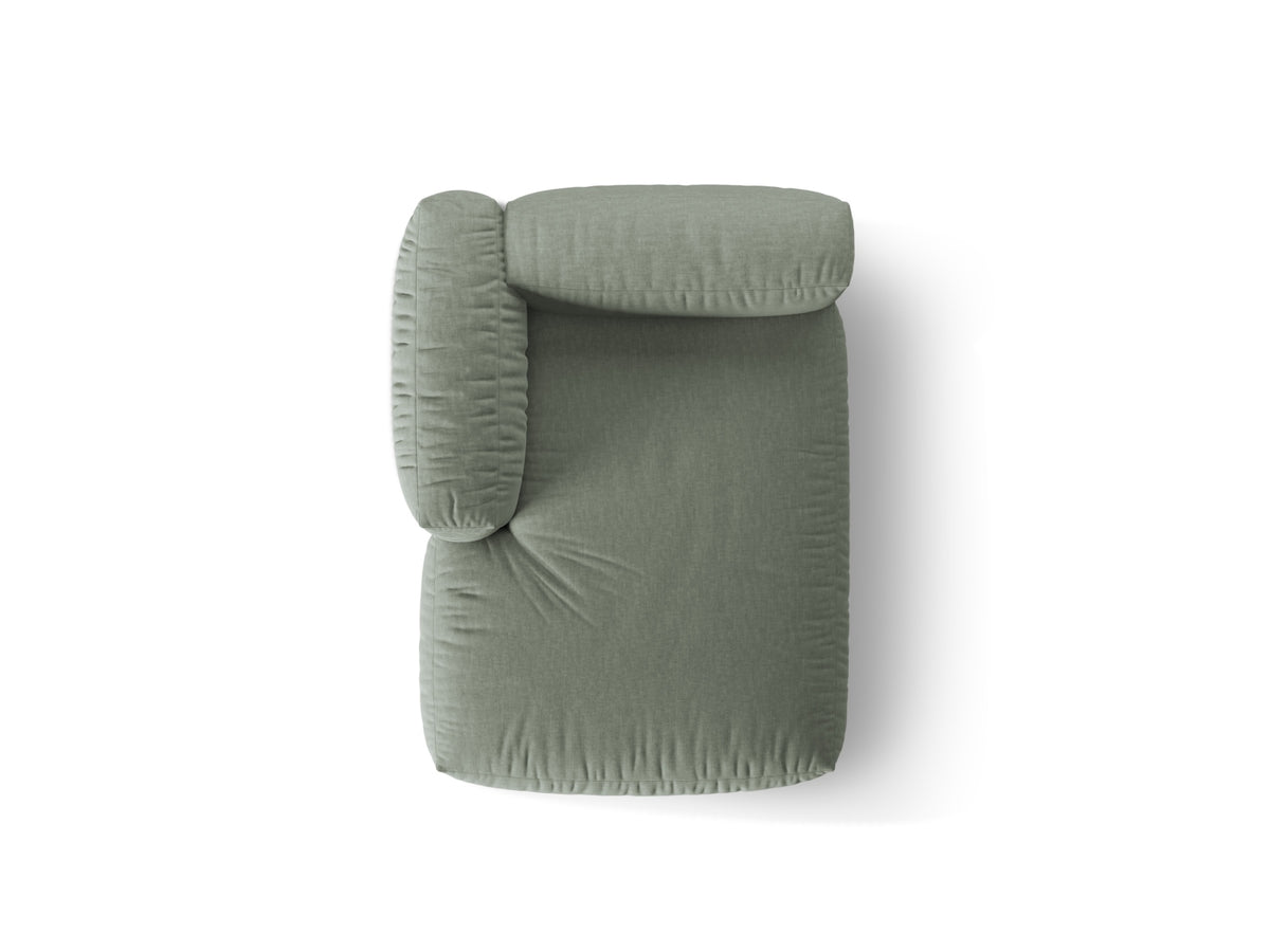 Martina Sofa Chaise Lounge links 1 Sitz in Moss Green-Boston präsentiert im Onlineshop von KAQTU Design AG. L-Sofa links ist von Micadoni
