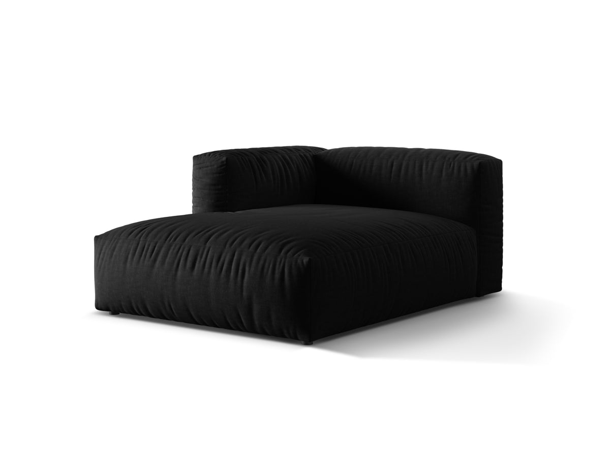 Martina Sofa Chaise Lounge links 1 Sitz in Black-Boston präsentiert im Onlineshop von KAQTU Design AG. L-Sofa links ist von Micadoni