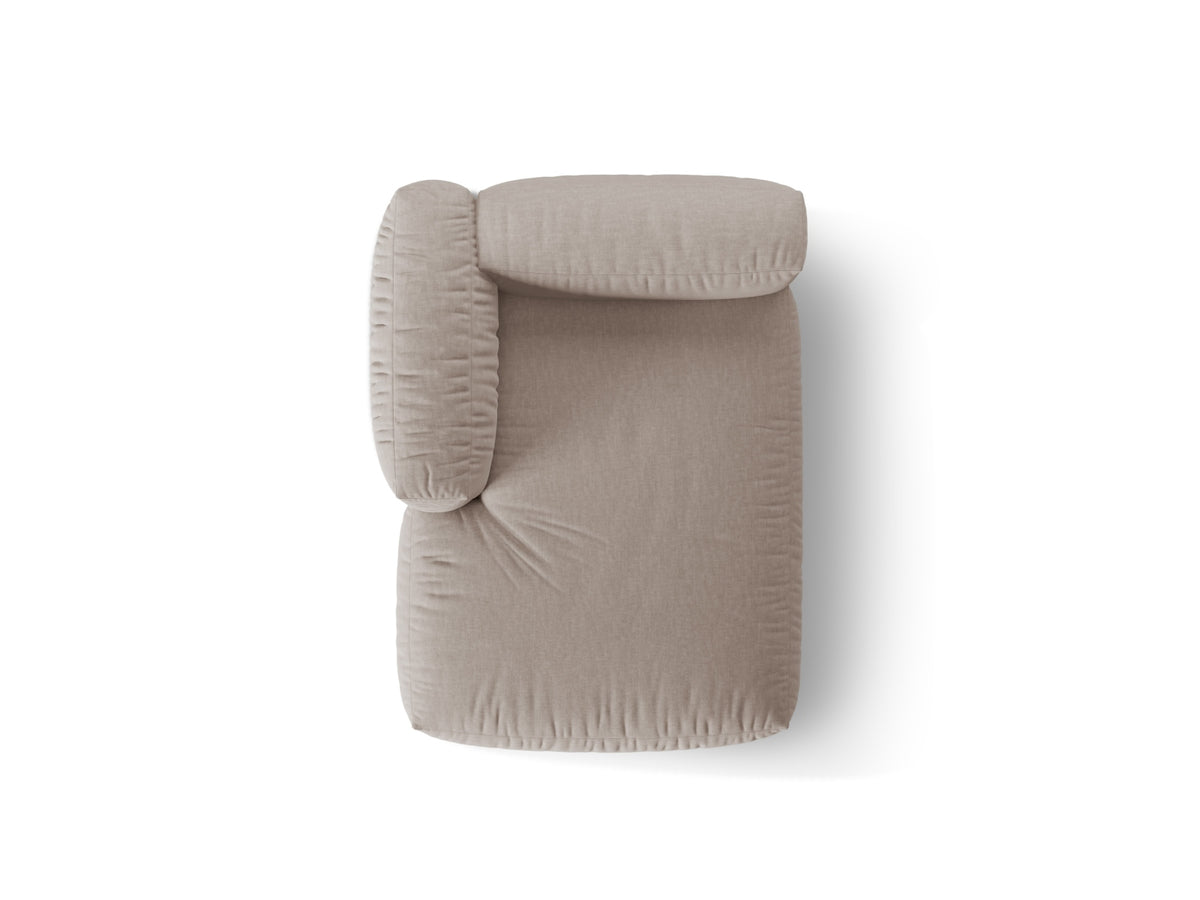 Martina Sofa Chaise Lounge links 1 Sitz in Dark Beige-Boston präsentiert im Onlineshop von KAQTU Design AG. L-Sofa links ist von Micadoni