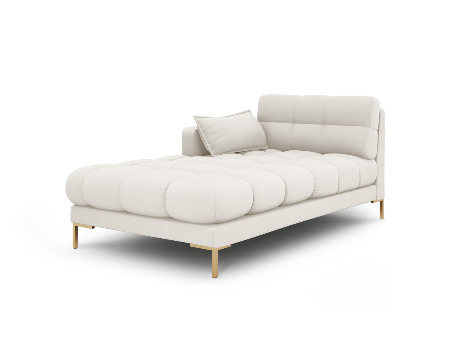 Mamaia Sofa Chaise Lounge links 1 Sitz in Light Beige/Gold präsentiert im Onlineshop von KAQTU Design AG. L-Sofa links ist von Micadoni