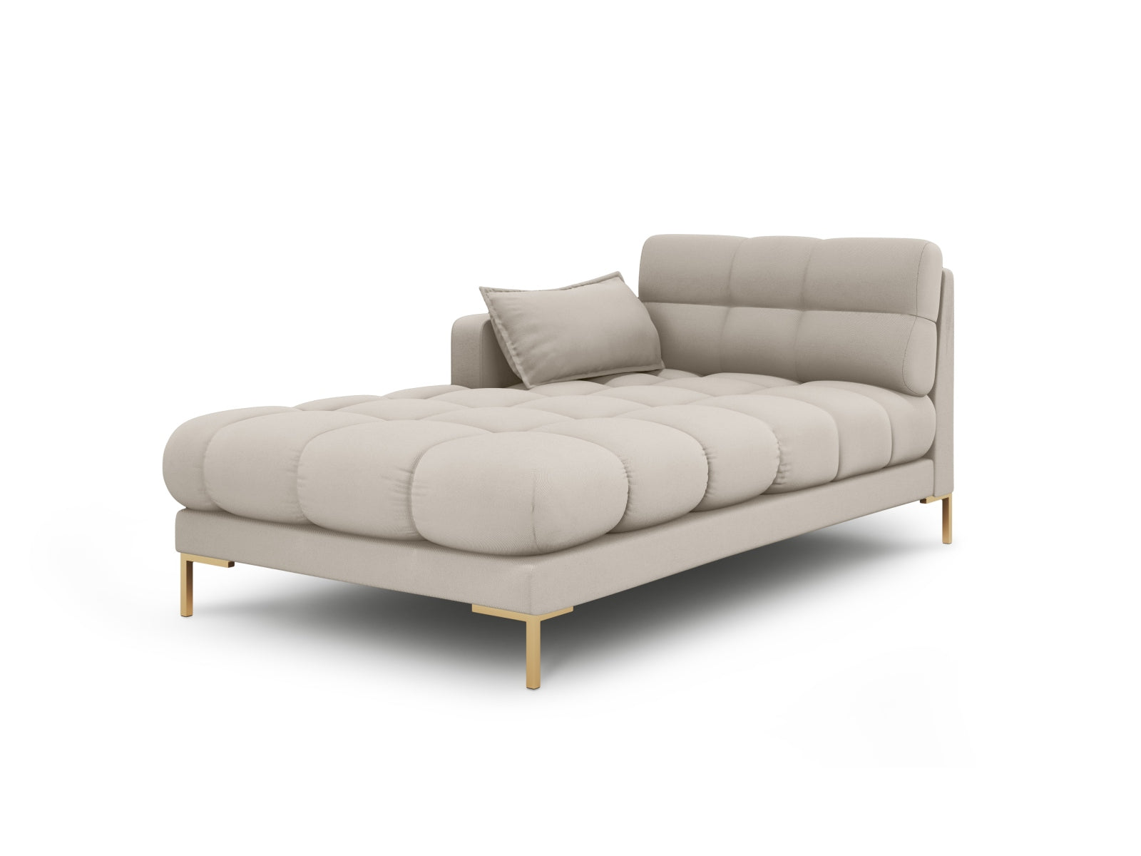 Mamaia Sofa Chaise Lounge links 1 Sitz in Beige/Gold präsentiert im Onlineshop von KAQTU Design AG. L-Sofa links ist von Micadoni