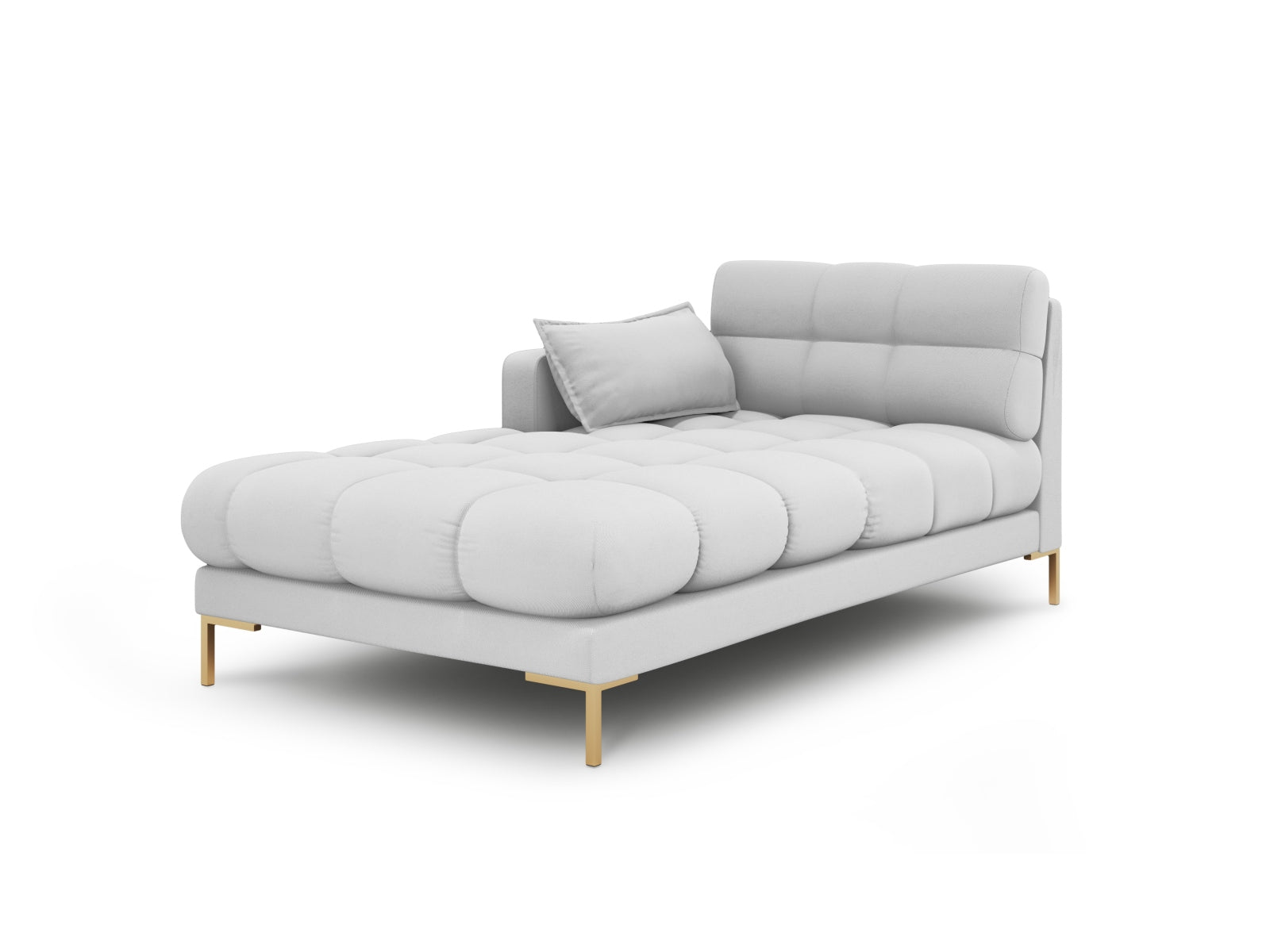 Mamaia Sofa Chaise Lounge links 1 Sitz in Light Grey/Gold präsentiert im Onlineshop von KAQTU Design AG. L-Sofa links ist von Micadoni