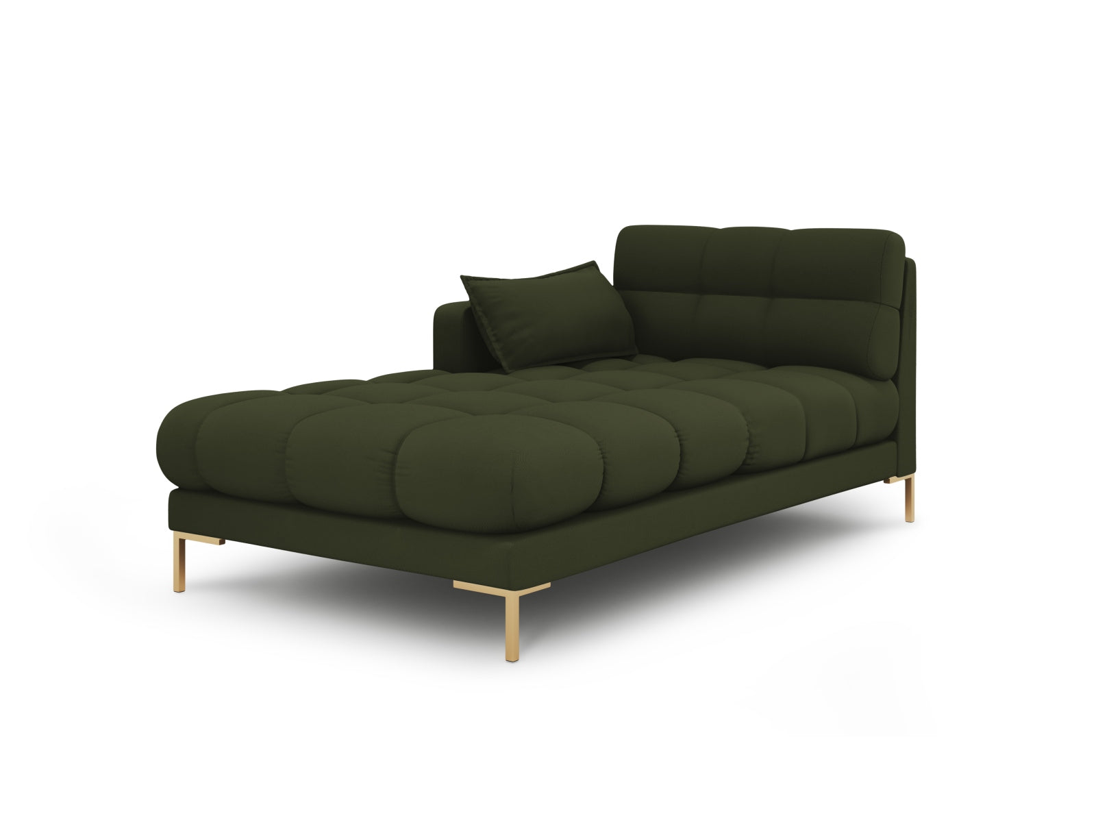 Mamaia Sofa Chaise Lounge links 1 Sitz in Green/Gold präsentiert im Onlineshop von KAQTU Design AG. L-Sofa links ist von Micadoni