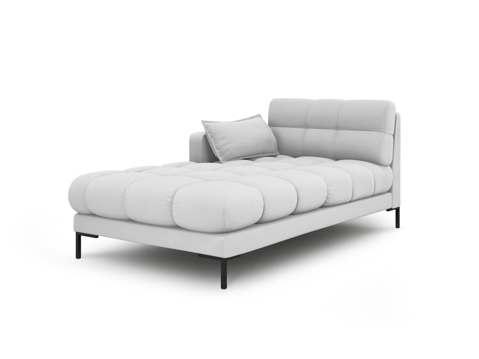 Mamaia Sofa Chaise Lounge links 1 Sitz in Light Grey/Schwarz präsentiert im Onlineshop von KAQTU Design AG. L-Sofa links ist von Micadoni