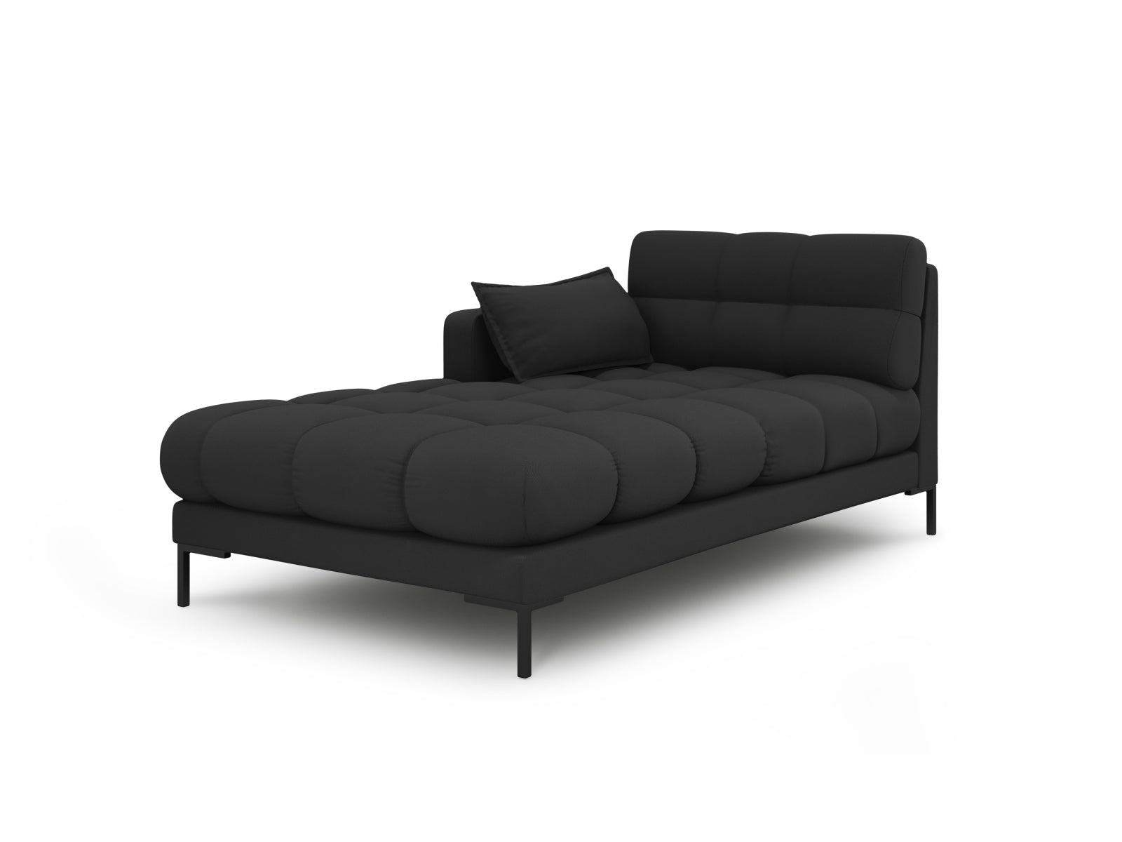 Mamaia Sofa Chaise Lounge links 1 Sitz in Dark Grey/Schwarz-Neve präsentiert im Onlineshop von KAQTU Design AG. L-Sofa links ist von Micadoni
