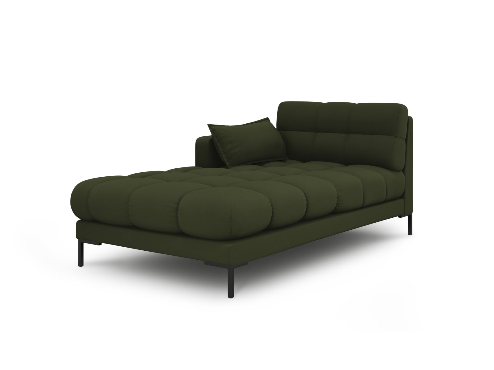 Mamaia Sofa Chaise Lounge links 1 Sitz in Green/Schwarz präsentiert im Onlineshop von KAQTU Design AG. L-Sofa links ist von Micadoni