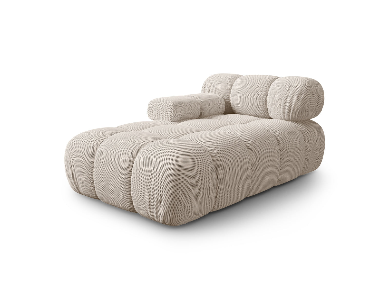 Entdecken Sie die Bellis Chaise Lounge links von Micadoni – ein elegantes 94 cm Sofa in Light Beige, das Stil und Komfort vereint.