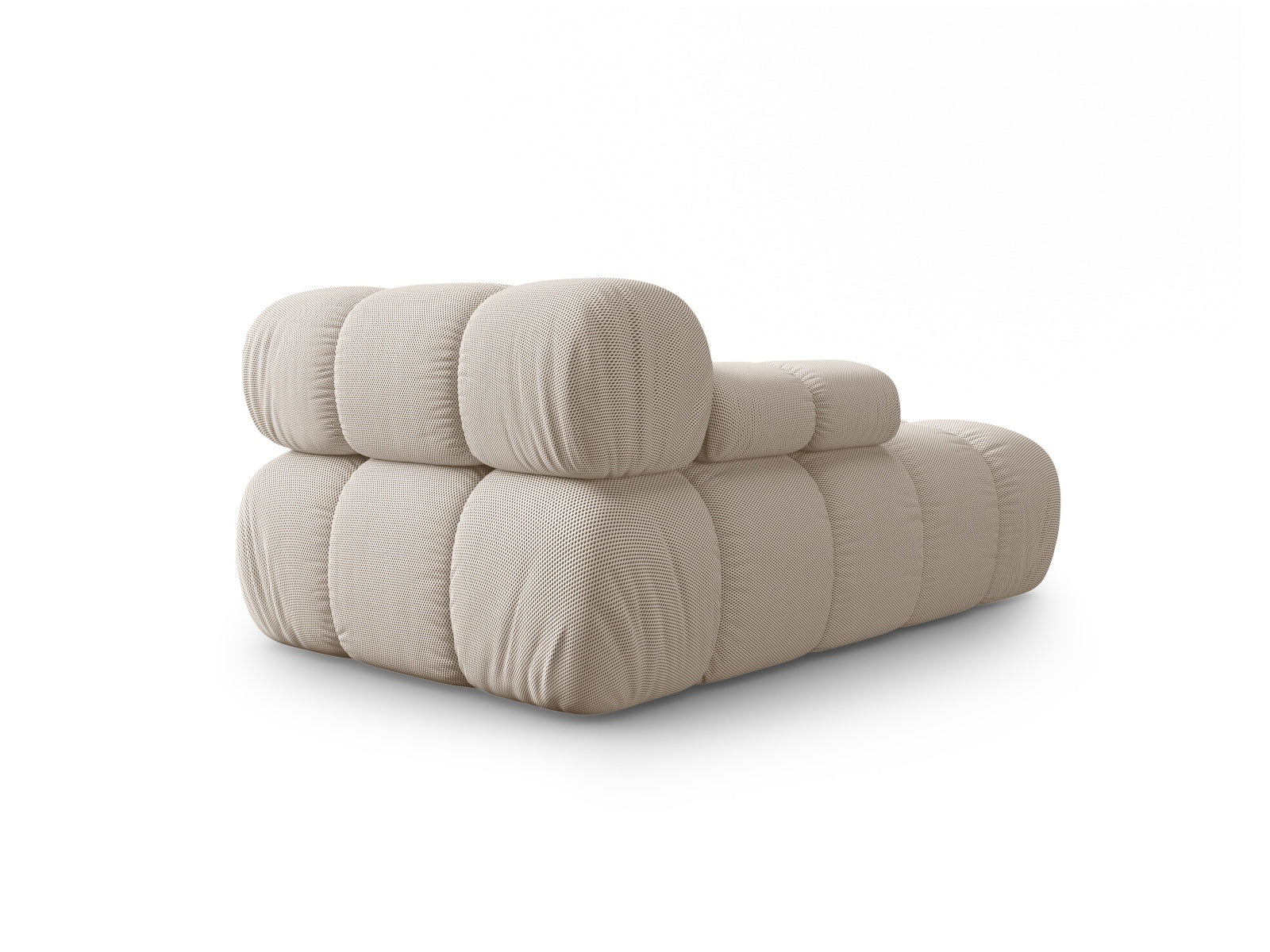 Elegantes Bellis Sofa Chaise Lounge links mit 1 Sitz, 94 cm, in sanftem Beige, ideal für stilvolle Wohnräume und gemütliche Entspannung.