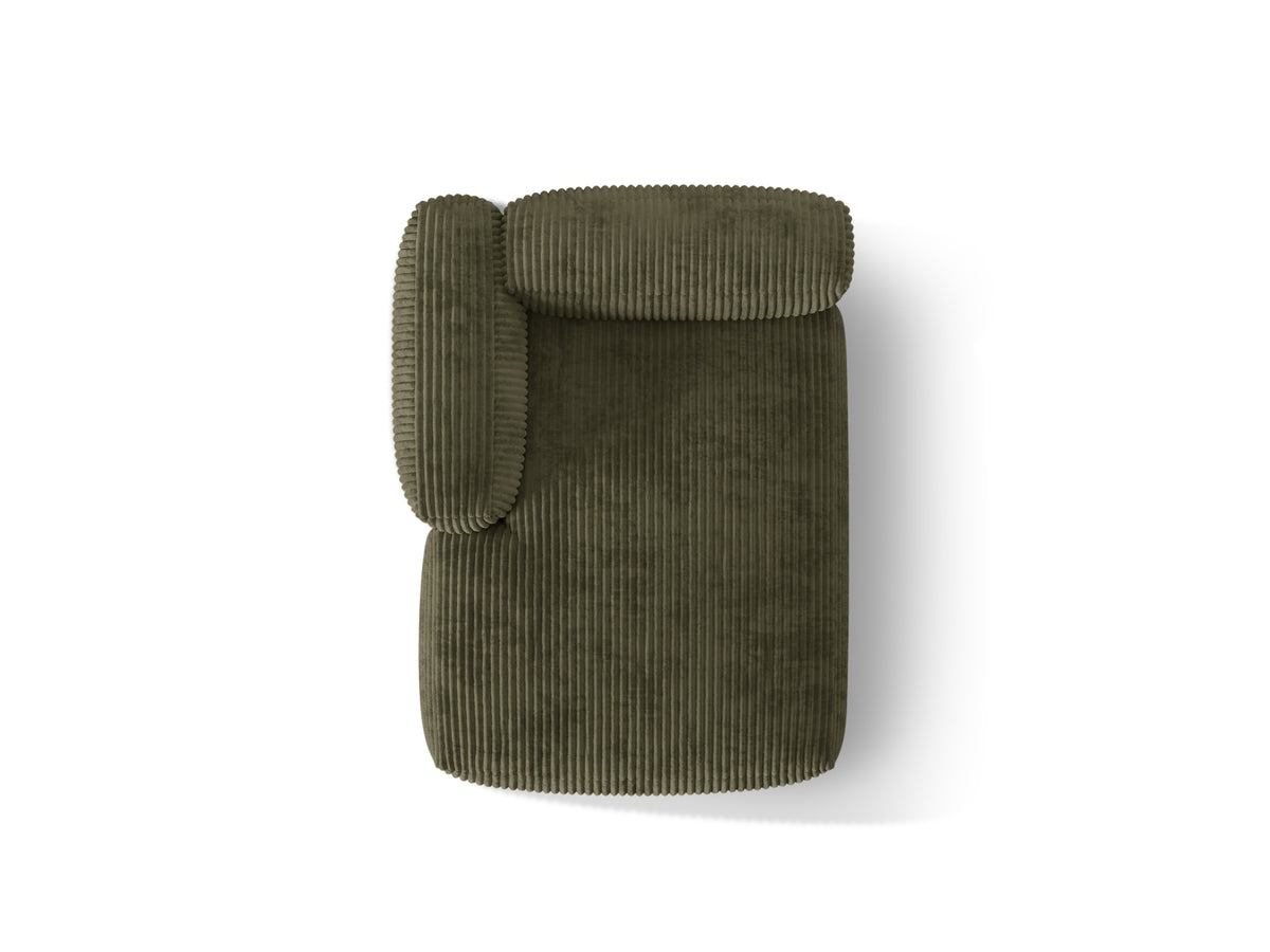 Martina Sofa Chaise Lounge links 1 Sitz in Moss Green-Tilia präsentiert im Onlineshop von KAQTU Design AG. L-Sofa links ist von Micadoni