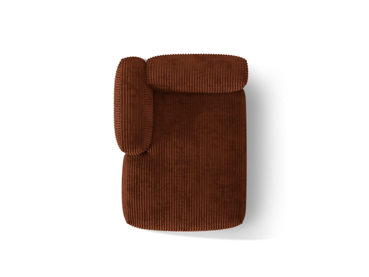 Martina Sofa Chaise Lounge links 1 Sitz in Brick-Tilia präsentiert im Onlineshop von KAQTU Design AG. L-Sofa links ist von Micadoni