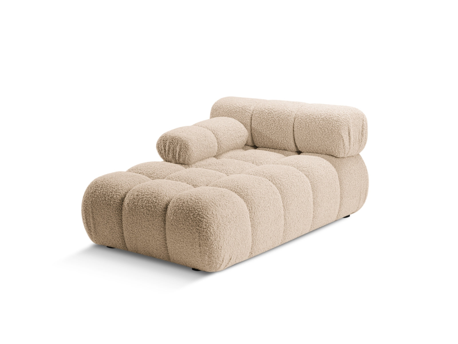 Elegantes Bellis Sofa Chaise Lounge links mit 1 Sitz und 94 cm Breite in Sand-Rolf, ideal für stilvolle Wohnräume.