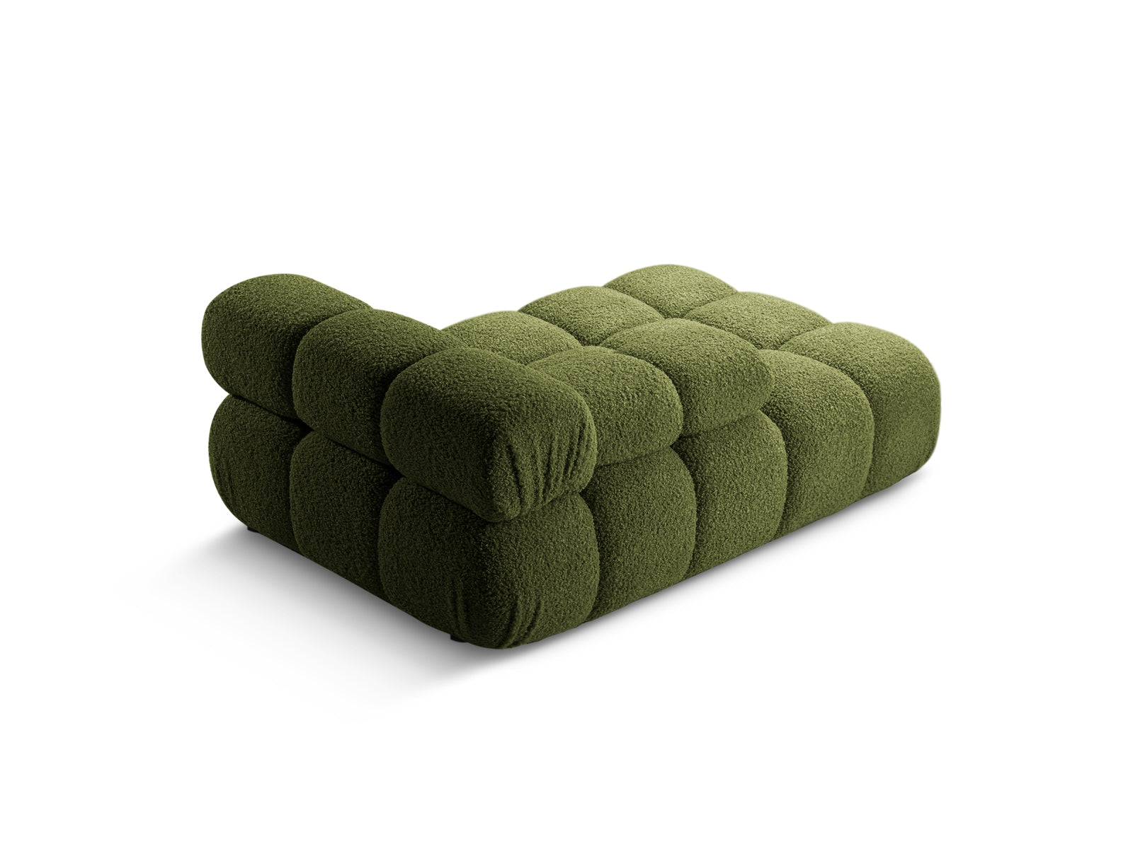 Elegantes Bellis L-Sofa Chaise Lounge links mit 1 Sitz, 94 cm, in modernem Grünton, ideal für stilvolle Wohnräume.