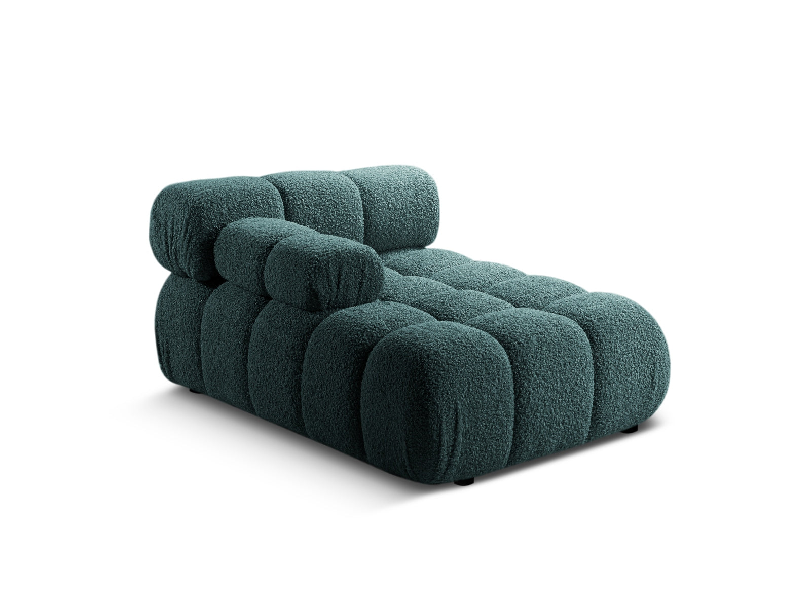 Stilvolles Bellis Sofa Chaise Lounge links mit 1 Sitz, 94 cm, in elegantem Petrol, perfekt für zeitgemäße Inneneinrichtungen.
