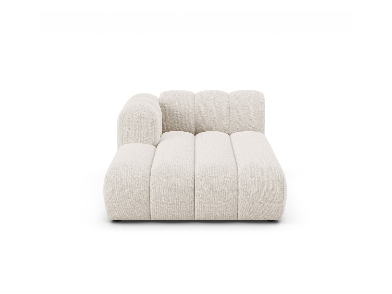 Lupine Chaise Longue links 2 Sitzer in Light Beige präsentiert im Onlineshop von KAQTU Design AG. Modulares Sofa ist von Micadoni