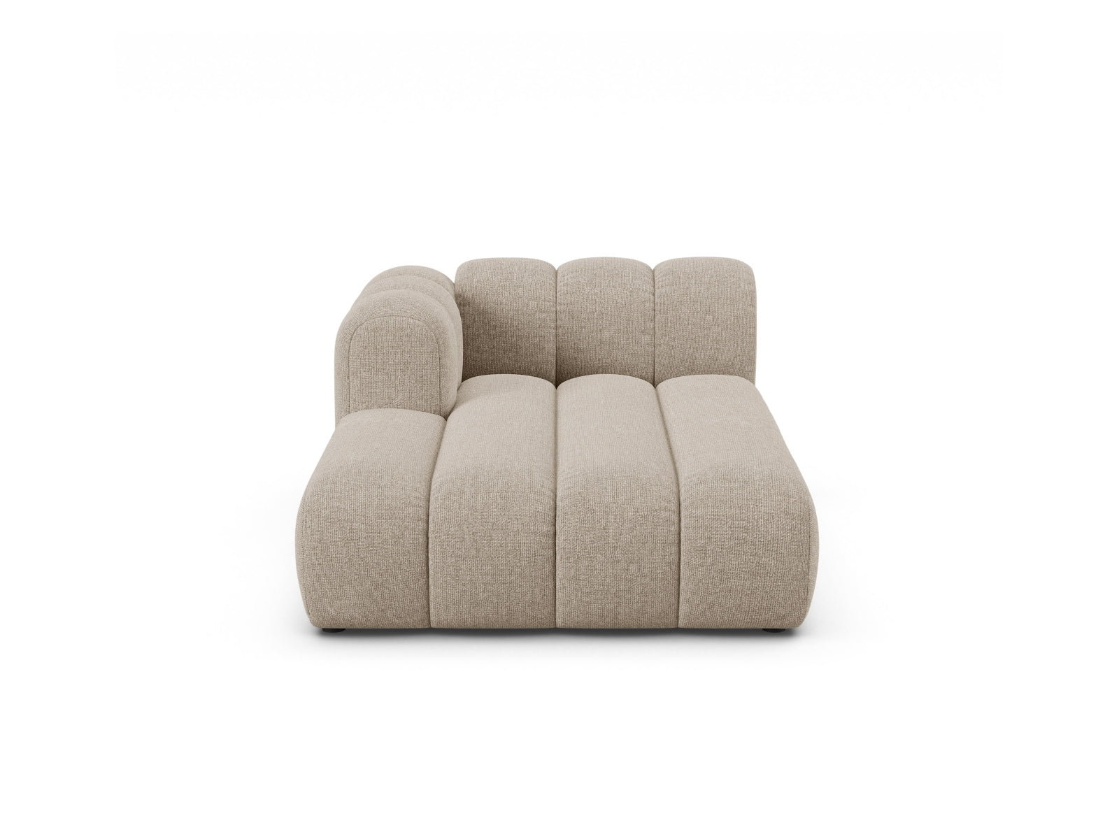 Lupine Chaise Longue links 2 Sitzer in Dark Beige präsentiert im Onlineshop von KAQTU Design AG. Modulares Sofa ist von Micadoni