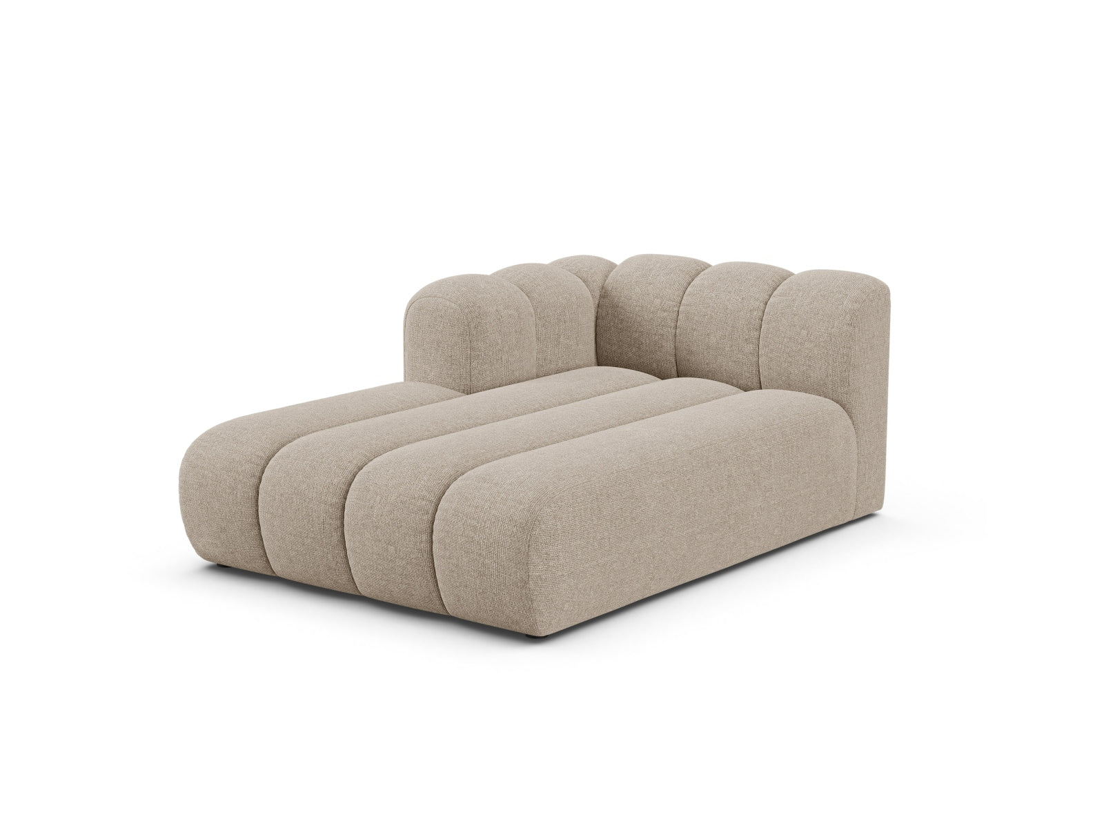 Lupine Chaise Longue links 2 Sitzer in Dark Beige-Eden präsentiert im Onlineshop von KAQTU Design AG. Modulares Sofa ist von Micadoni