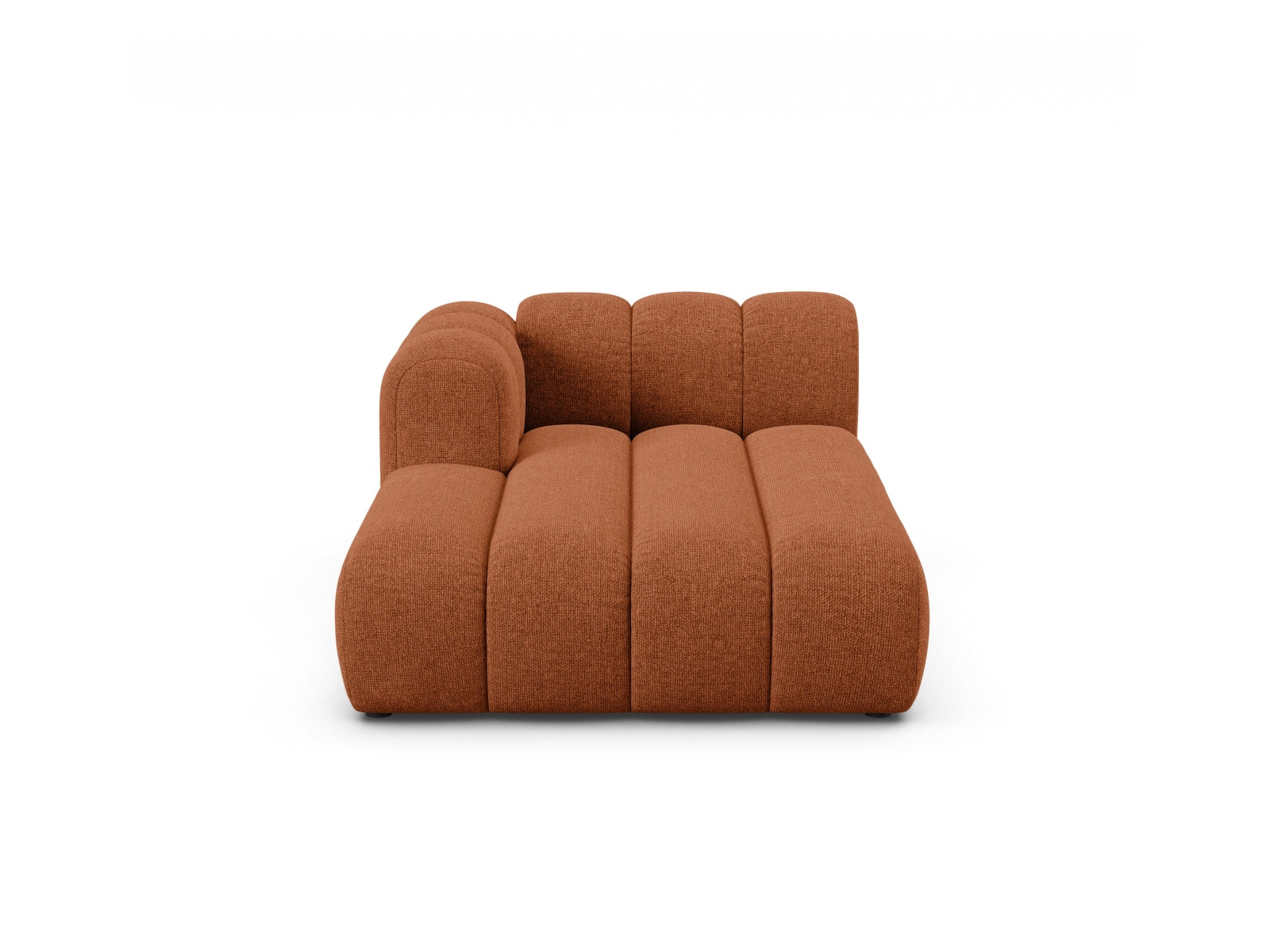 Lupine Chaise Longue links 2 Sitzer in Brick-Eden präsentiert im Onlineshop von KAQTU Design AG. Modulares Sofa ist von Micadoni
