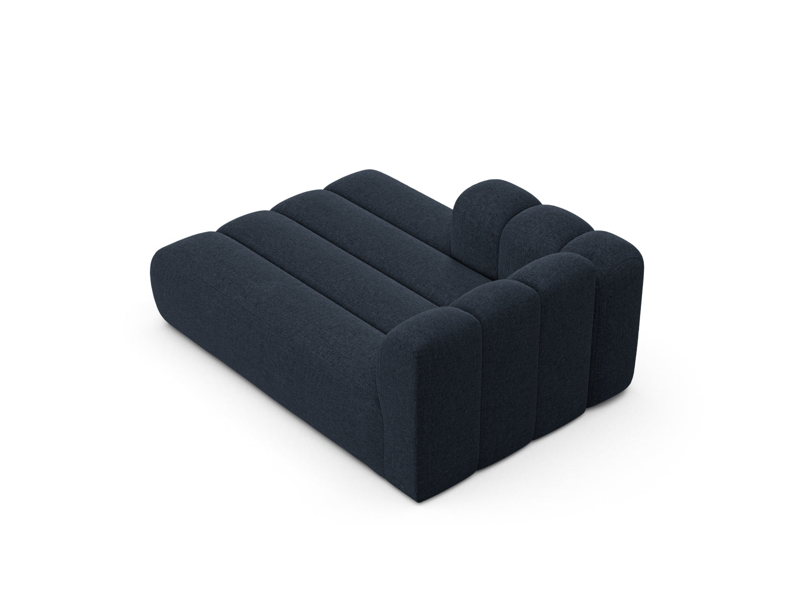 Lupine Chaise Longue links 2 Sitzer in Navy Blue-Eden präsentiert im Onlineshop von KAQTU Design AG. Modulares Sofa ist von Micadoni