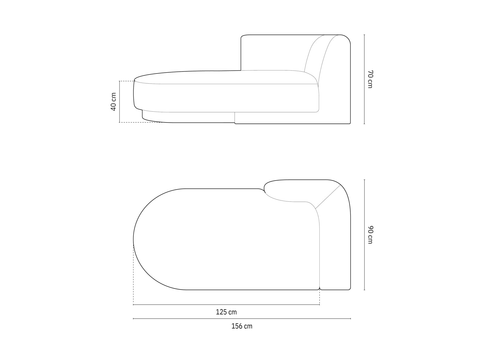 Genießen Sie den Komfort des Miley Sofa Chaise Lounge links von Micadoni – ein eleganter 2-Sitzer, der modernes Design und Bequemlichkeit perfekt kombiniert.
