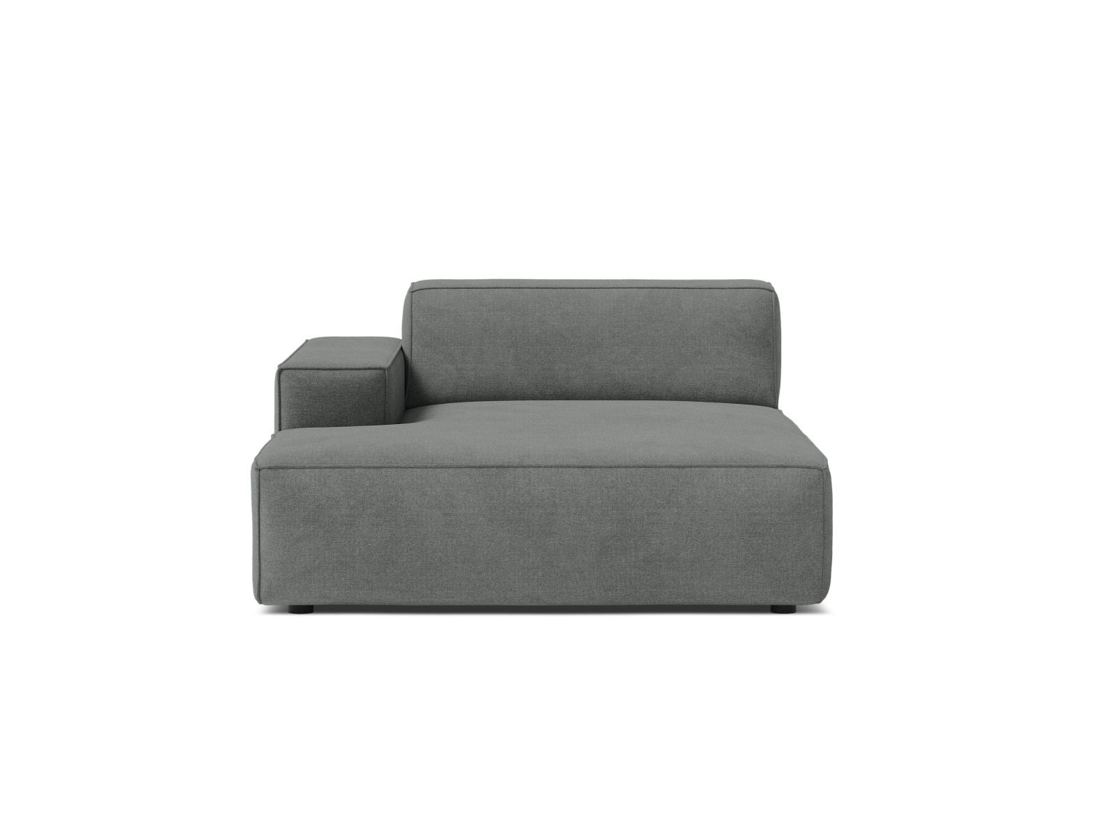 1-Sitzer Chaise Longue Links Jodie in Grey-Liberty präsentiert im Onlineshop von KAQTU Design AG. Modulares Sofa ist von Micadoni