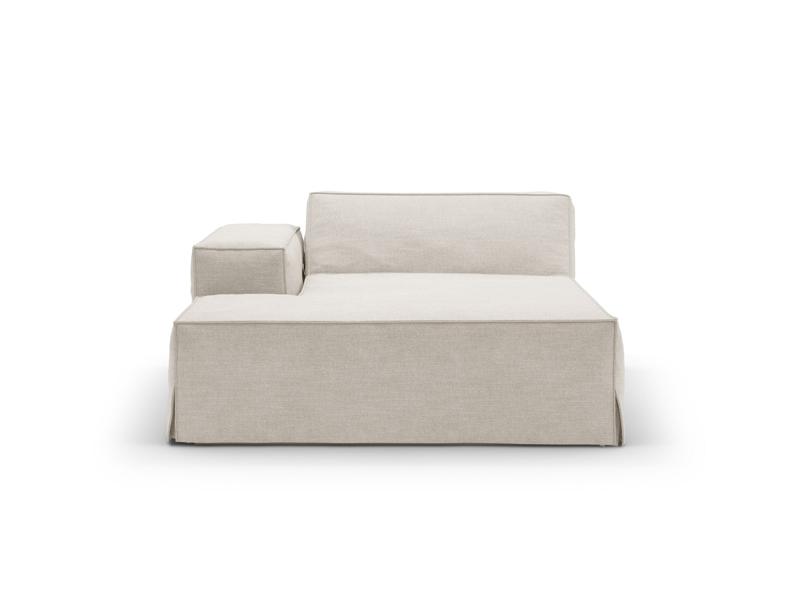 Jodie Modular Chaise Longue links 1 Sitzer in Natural präsentiert im Onlineshop von KAQTU Design AG. Modulares Sofa ist von Micadoni