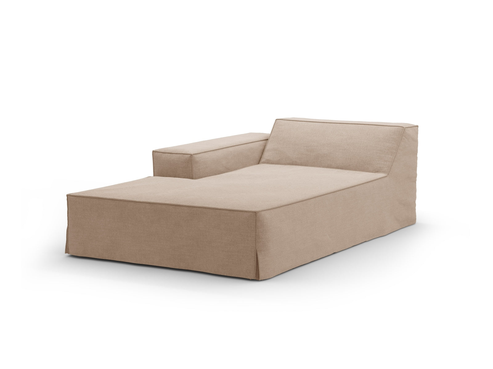 Jodie Modular Chaise Longue links, elegantes 1-Sitzer Sofa von Micadoni, perfekt für moderne Wohnkonzepte und gemütliche Entspannung.