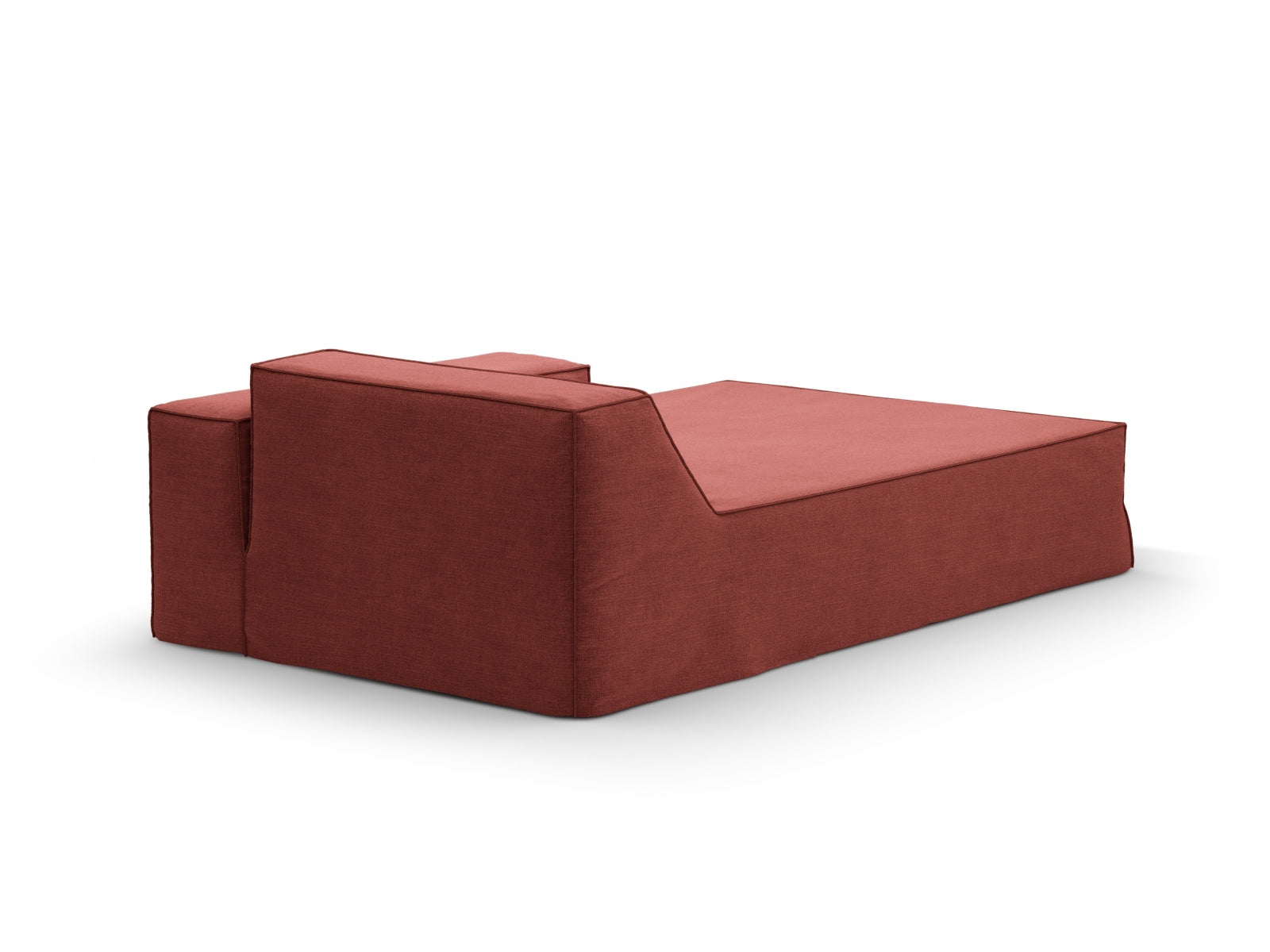 Jodie Modular Chaise Longue links 1 Sitzer mit abnehmbaren Bezug in Cherrywood-LINS präsentiert im Onlineshop von KAQTU Design AG. Modulares Sofa ist von Micadoni
