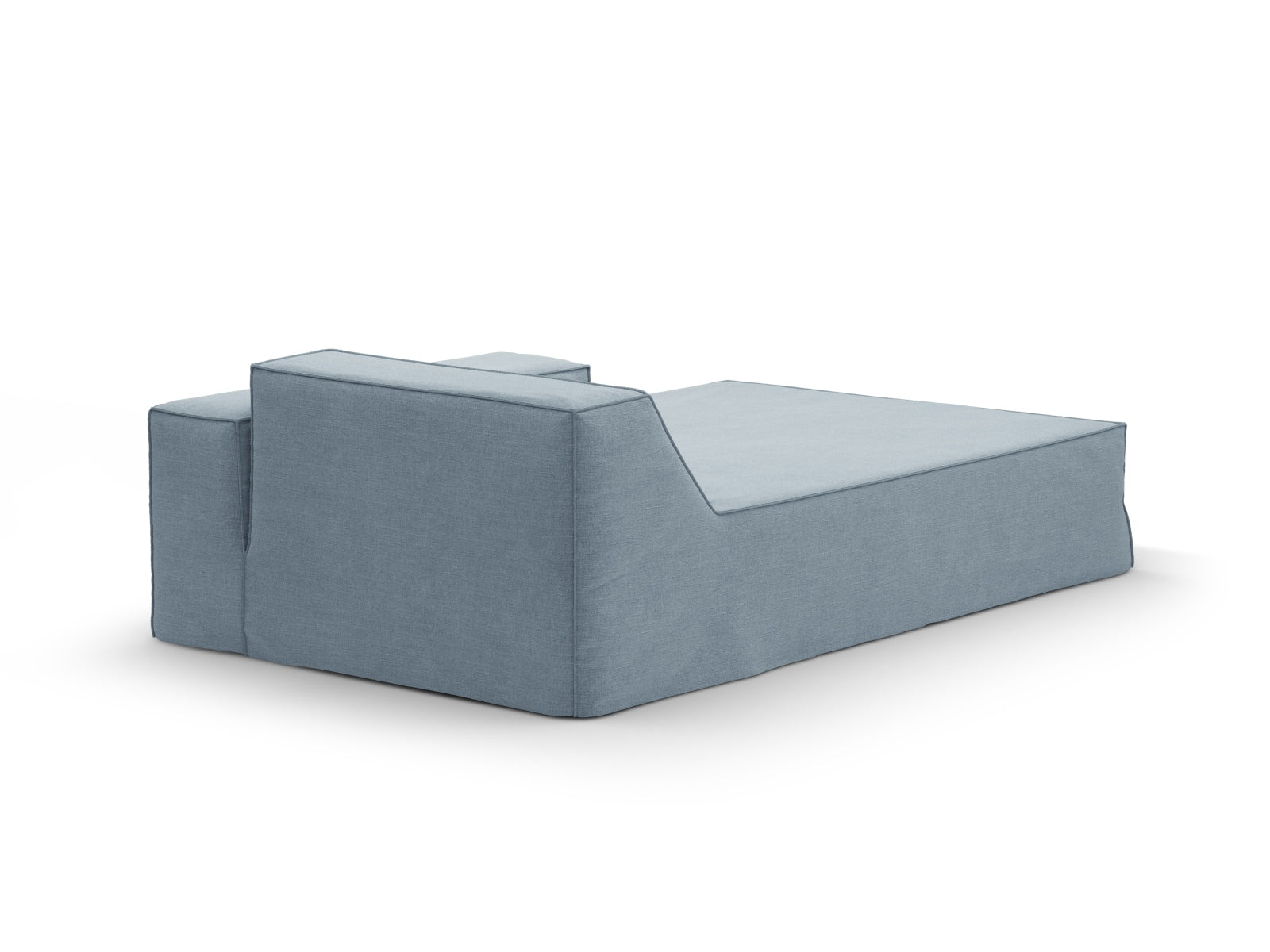 Jodie Modular Chaise Longue links 1 Sitzer mit abnehmbaren Bezug in Muted Blue-LINS präsentiert im Onlineshop von KAQTU Design AG. Modulares Sofa ist von Micadoni