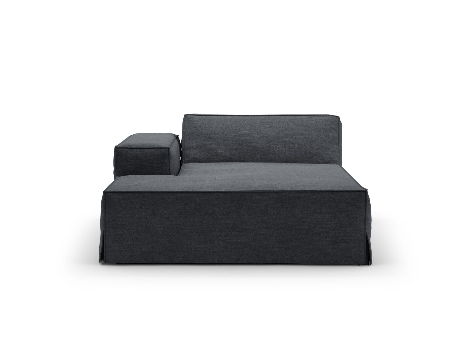 Jodie Modular Chaise Longue links 1 Sitzer mit abnehmbaren Bezug in Grey und Blue-LINS präsentiert im Onlineshop von KAQTU Design AG. Modulares Sofa ist von Micadoni
