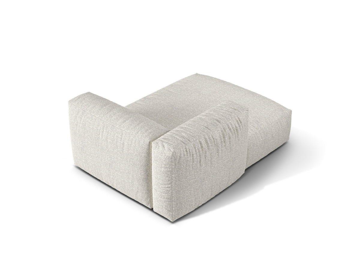 1-Sitzer Chaise Longue Links Martina in Grey Beige Melange-Monet präsentiert im Onlineshop von KAQTU Design AG. Modulares Sofa ist von Micadoni