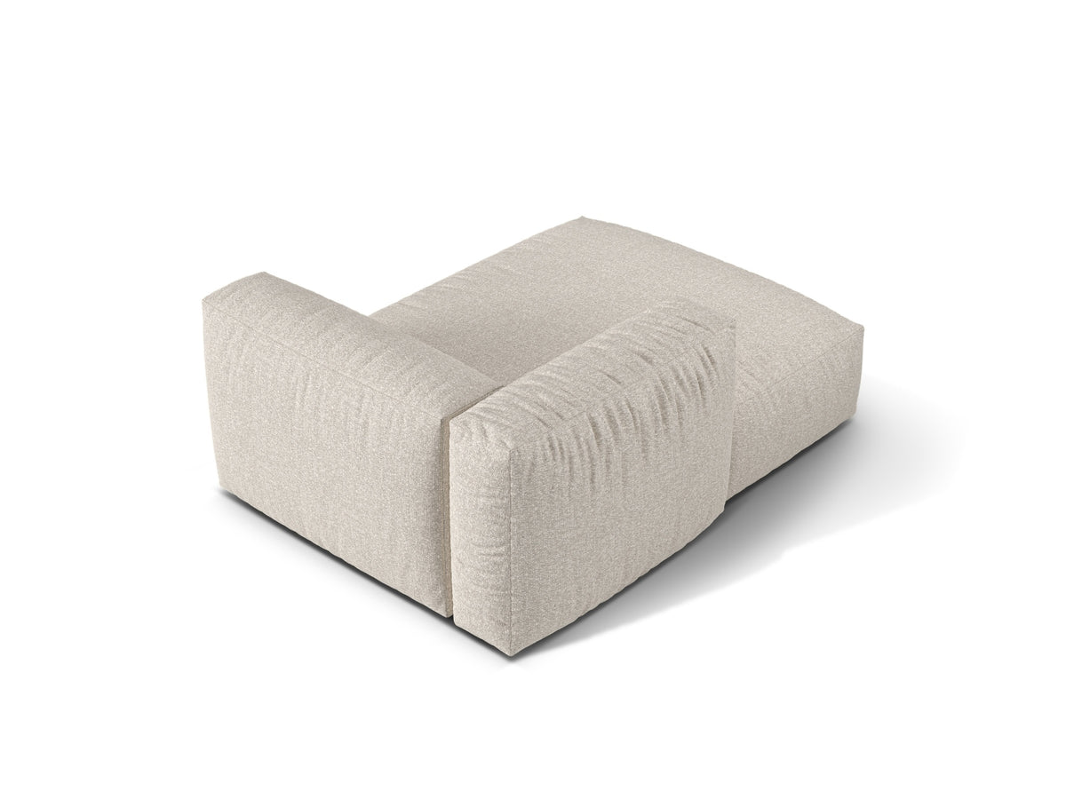 1-Sitzer Chaise Longue Links Martina in Beige-Monet präsentiert im Onlineshop von KAQTU Design AG. Modulares Sofa ist von Micadoni
