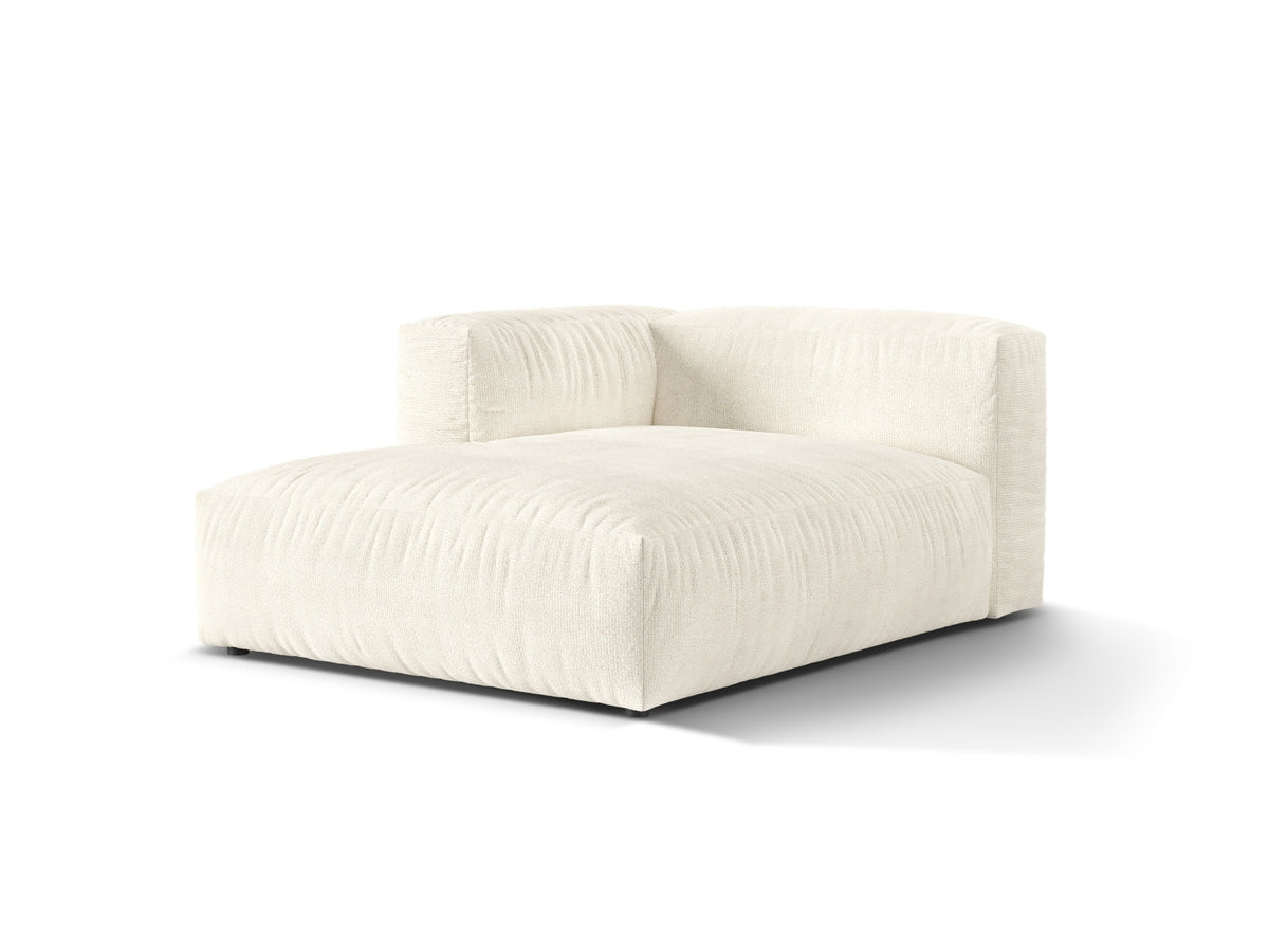 1-Sitzer Chaise Longue Links Martina in Ivory-Monet präsentiert im Onlineshop von KAQTU Design AG. Modulares Sofa ist von Micadoni