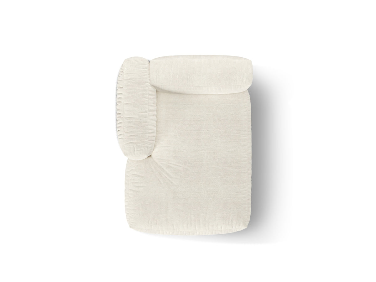 1-Sitzer Chaise Longue Links Martina in Ivory-Monet präsentiert im Onlineshop von KAQTU Design AG. Modulares Sofa ist von Micadoni