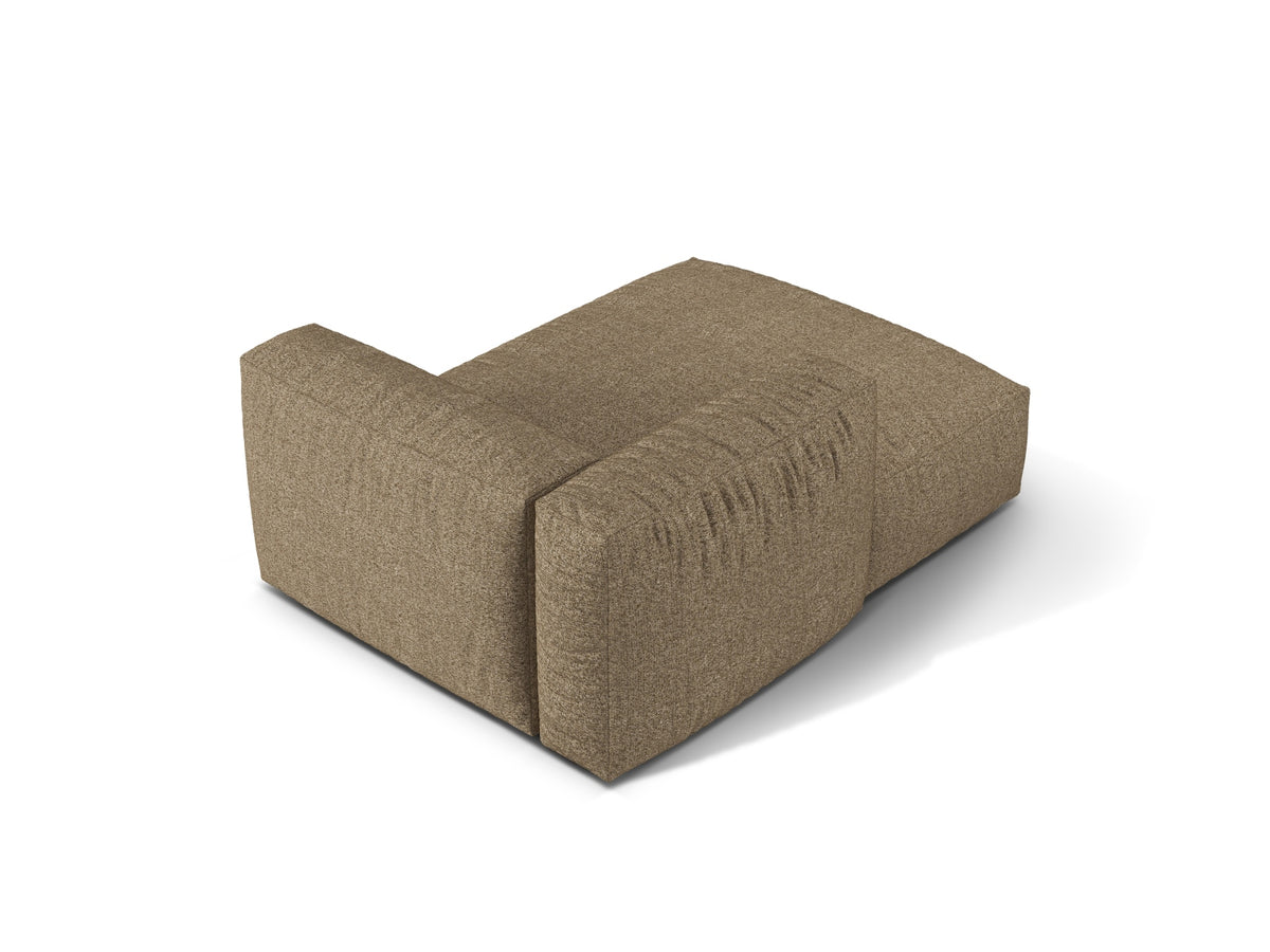 1-Sitzer Chaise Longue Links Martina in Cappuccino-Monet präsentiert im Onlineshop von KAQTU Design AG. Modulares Sofa ist von Micadoni