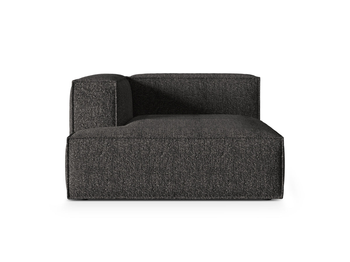 Nuria Boucle Chaise Longue links 1 Sitzer in Anthracite-Monet präsentiert im Onlineshop von KAQTU Design AG. Modulares Sofa ist von Micadoni