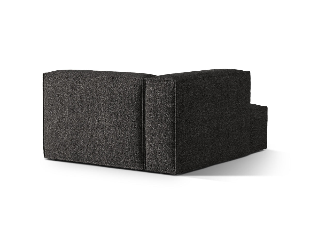 Nuria Boucle Chaise Longue links 1 Sitzer in Anthracite-Monet präsentiert im Onlineshop von KAQTU Design AG. Modulares Sofa ist von Micadoni