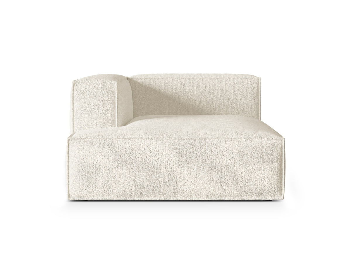 Nuria Boucle Chaise Longue links 1 Sitzer in Ivory-Monet präsentiert im Onlineshop von KAQTU Design AG. Modulares Sofa ist von Micadoni